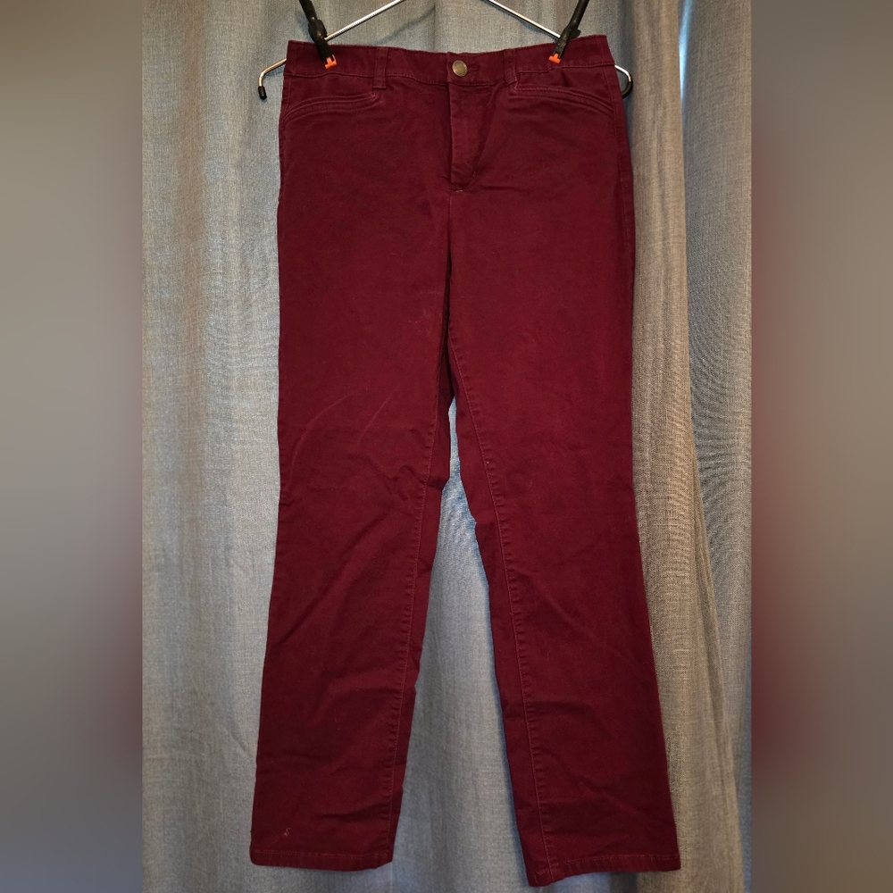 Christopher & Banks Deep Red Trousers